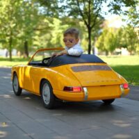 voiture enfant porsche 911 halfscaledcars jaune